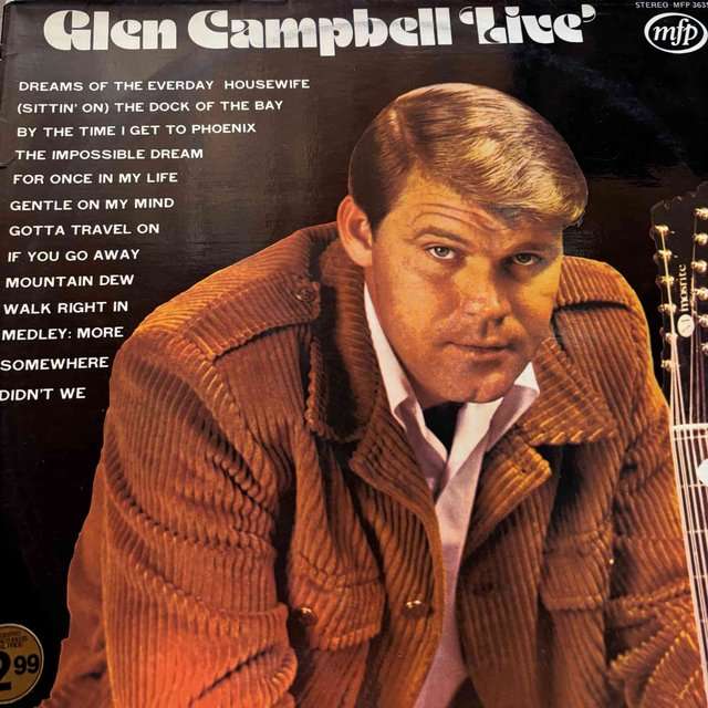 Glen Campbell : Live : LP Cond. = VG