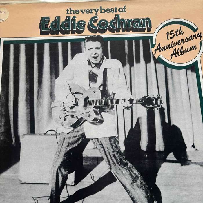 Eddie Cochran : The Very Best of Eddie Cochran 15th Anniversary Album : LP Cond. = VG