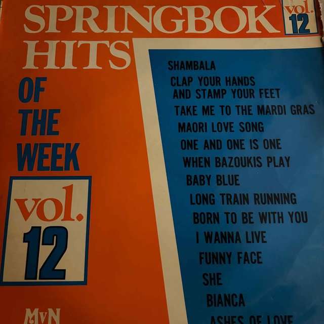 Springbok Hits of the Week Vol. 12 : Various Artists : LP Cond. = VG