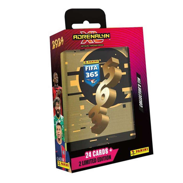 FIFA 365 SOCCER CARDS COLLECTORS POCKET TIN SET - 24 CARDS + 2 LIMITED EDITION
