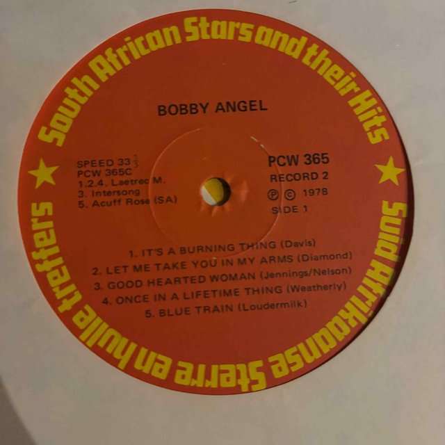 Bobby Angel / Mimi Coetzer : South African Stars & Their Hits : LP Cond. = VG no Sleeve