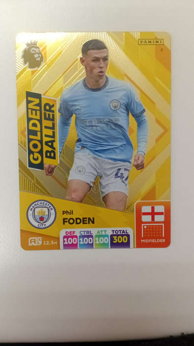 2025 Golden Baller  - Premier League Adrenalyn XL Soccer Card No6 Phil