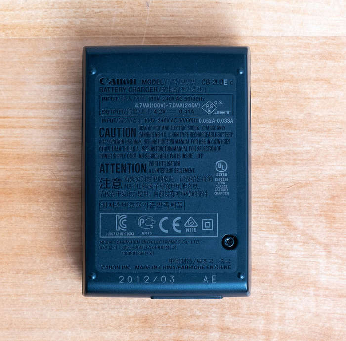 Original Canon NB11L Battery & Canon CB-2LD Battery Charger