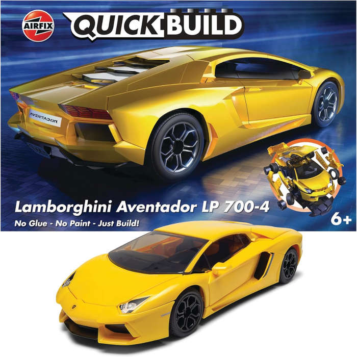 Quickbuild Vehicles Lamborghini Aventador - Yellow