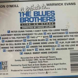 A Tribute to the Blues Brothers: Various Artists : CD