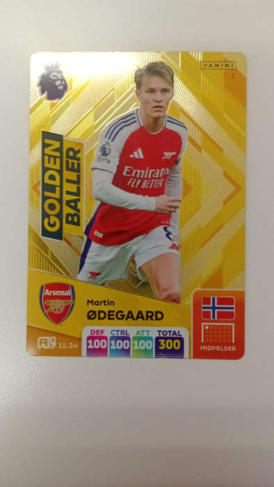 2025-PREMIER-LEAGUE-GOLDEN-BALLER-SOCCER-CARD- No1 Martin