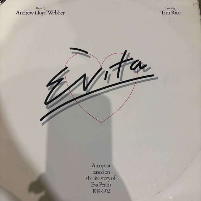 Evita (Original Cast Recording) : Andrew Lloyd Webber : Various Artists : LP Cond. = VG