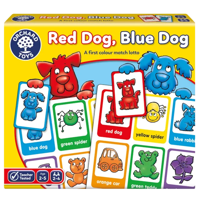 Red Dog, Blue Dog Children's Educational Matching Game