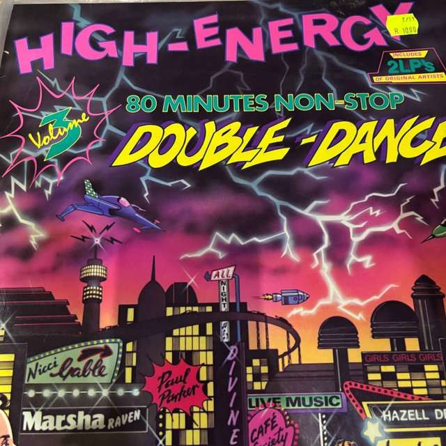 High-Energy 80 Minutes Non-Stop Double Dance : Various Artists : LP Cond. = VG