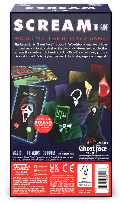 Funko Scream Adult fun Game
