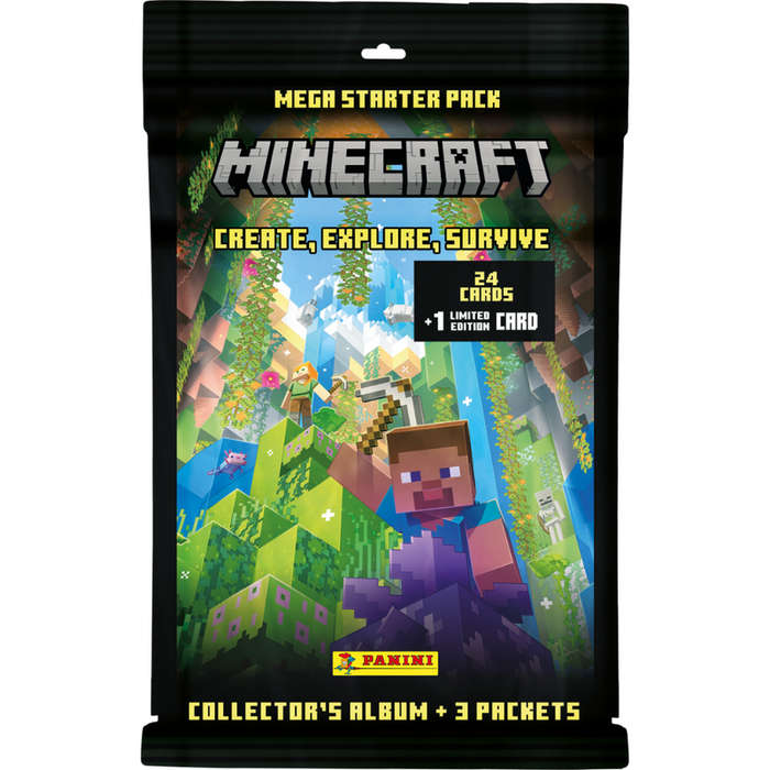 Minecraft 3 Starter Pack (Binder, 24 Cards, 1 Limited edition Card)