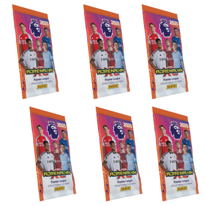PREMIER LEAGUE 2024/2025  SOCCER CARDS 6 PACK BOOSTER BUNDLE - 36 CARDS