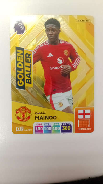 2025 Golden Baller   - Premier League Adrenalyn XL Soccer Card No7 Kobbie