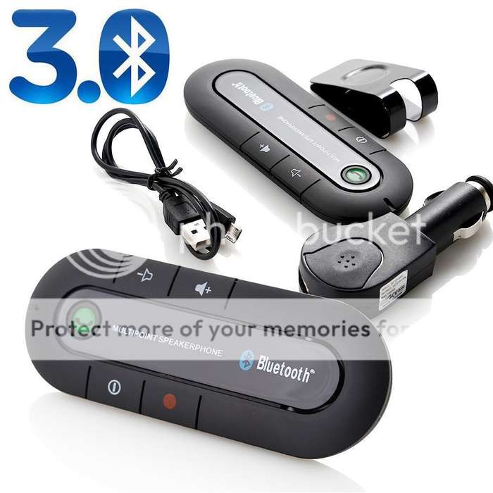 *LOCAL STOCK* SLIM DESIGN Wireless Bluetooth Magnetic Handsfree Car Kit Speaker Phone Visor Clip