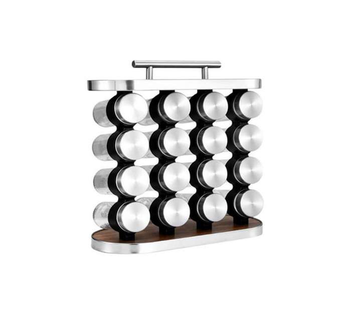 16 Bottle Kitchen Spice Rack with Handle