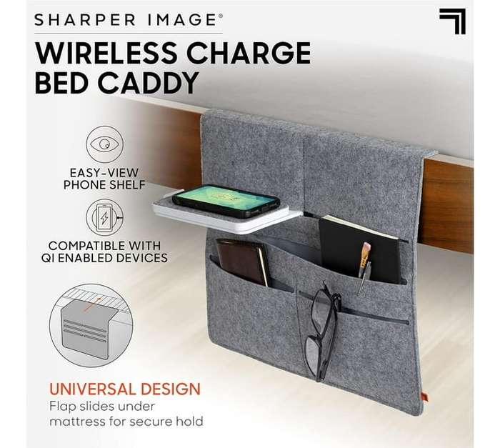 Wireless Charging Bedside Caddy