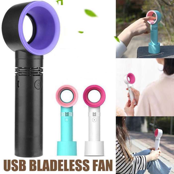 Handheld Mini USB Rechargeable Portable Bladeless Fan
