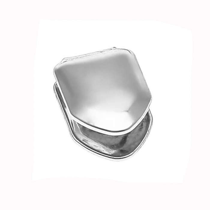 Teeth Grillz Single Silver Clip on Tooth Cap