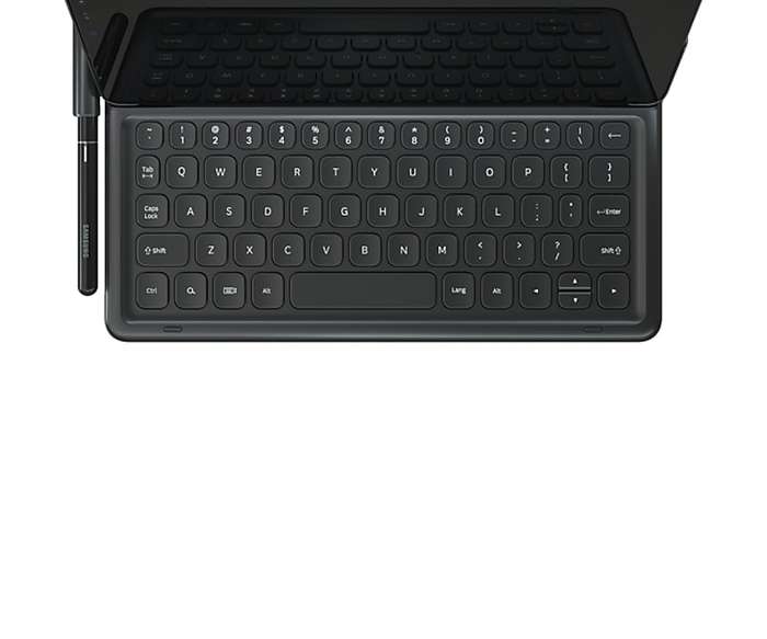 Samsung Galaxy Tab S4 Book Cover Keyboard, Black (tablet sold separately)