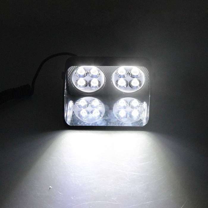 8 LED Blue Strobe Dash Deck Light , Police Windshield visor warning LED dash Strobe Visor Light Red Blue Yellow White car Viper S8 Signal flashing led warning light Police Strobe Flash emergency Lights (7)