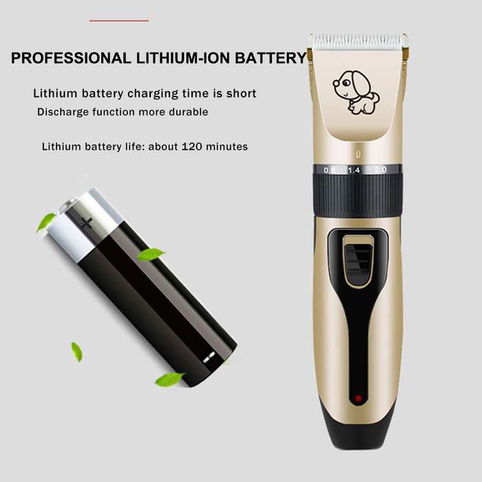 Dog Hair Clipper Kit USB Rechargeable Cordless Pet Grooming Clippers