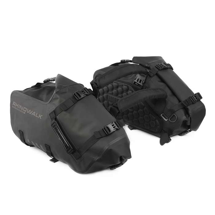 RHINOWALK MT1428BK Waterproof Motorbike Two Side Saddle Bag Motorcycle Luggage Pannier Storage Bag