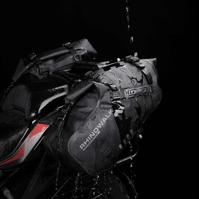 RHINOWALK MT1428BK Waterproof Motorbike Two Side Saddle Bag Motorcycle Luggage Pannier Storage Bag