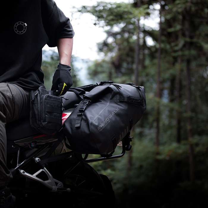 RHINOWALK MT1428BK Waterproof Motorbike Two Side Saddle Bag Motorcycle Luggage Pannier Storage Bag