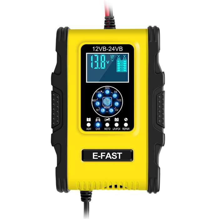 E-FAST TK500 12V / 24V 7-Stage Intelligent Battery Charger Car Truck Lead-Acid Battery Restore Charg