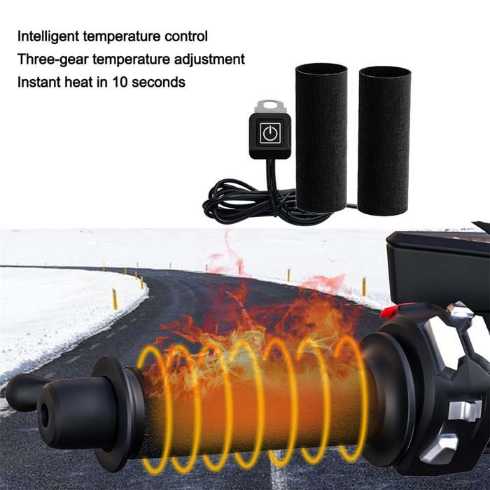 WUPP CS-974A1 12V Motorcycle Scooter Three Gear Temperature Control Electric Hand Grip Cover Heated
