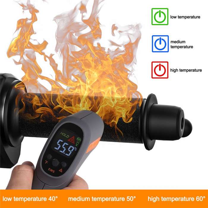 WUPP CS-974A1 12V Motorcycle Scooter Three Gear Temperature Control Electric Hand Grip Cover Heated