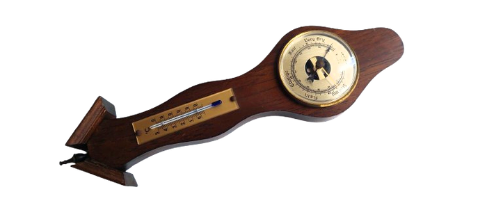 Small Barometer with a thermometer made by Barostar