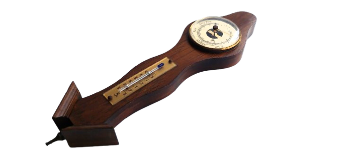 Small Barometer with a thermometer made by Barostar