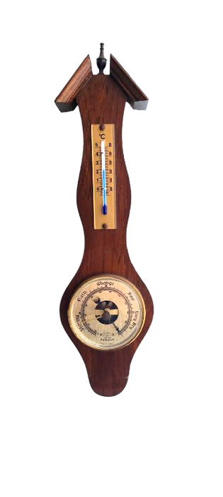 Small Barometer with a thermometer made by Barostar