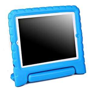 HDE Shock Proof iPad Case for Kids Bumper Cover Handle Stand for Apple iPad 2 iPad 3 iPad 4 Blue