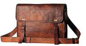 Leather bags 13 Mens Genuine Leather Messenger College Macbook Air Pro Laptop Ipad Tablet Briefcase