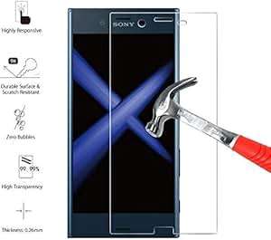 Sony Xperia XZ1 Screen Protector Sony Xperia XZ1 Tempered Glass DN-Alive Scratch Proof Shatter Proo