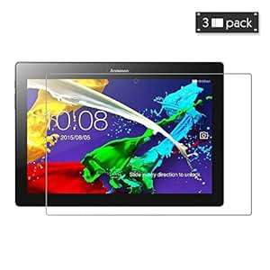 FanTEK Lenovo Tab 2 A10 A10-70 10-Tablet Screen Protector 3 Pack Ultra Thin Crystal Clear Hi (Clear)