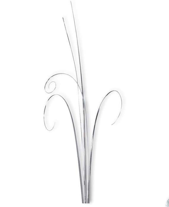 Culpitt 50 Strands Silver Bear Grass Leaf Onion Wedding Cupcakes Cake Topper