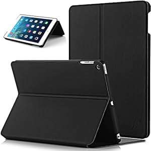 Forefront Cases Apple iPad Air 1st Generation Clam Shell Smart Case Cover StU (iPad Air)(Black)
