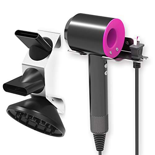 Dyson Supersonic Hair Dryer Wall Mount Holder, Featch Stainless Steel Wall Mount Organizer for Dyson
