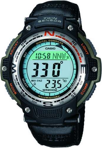 Casio Men's SGW100B-3V Digital Compass Twin-Sensor Sport Watch