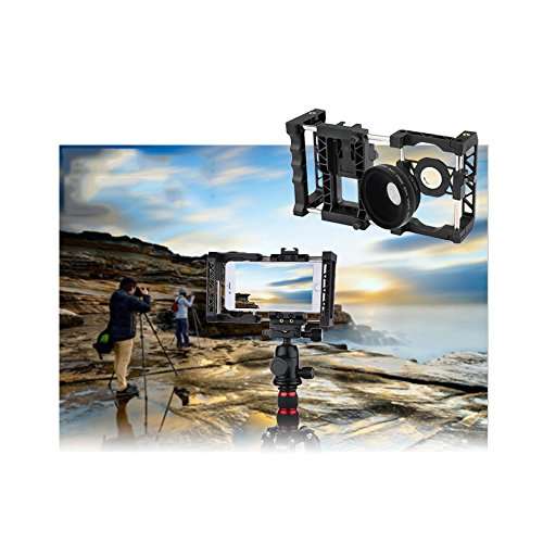 Elecguru PRO Universal Smartphone Camera Accessories Set Rig Full-Featured Camera Rig with Wide Ang