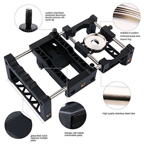 Elecguru PRO Universal Smartphone Camera Accessories Set Rig Full-Featured Camera Rig with Wide Ang
