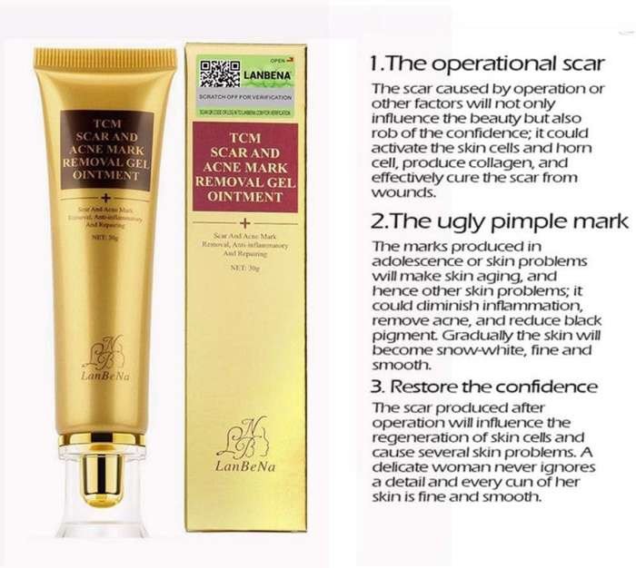 Acne Scar Removal Cream, Skin Repair Cream Scar Cream Gel Scar Treatment for Face and Body Scar Acne