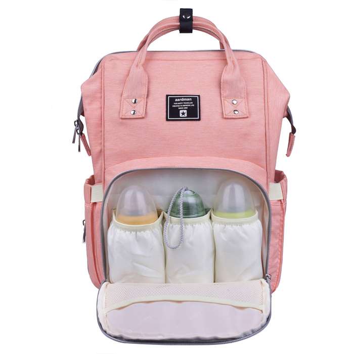 Multi-Functional Diaper Bag - Pink (READ THE DESCRIPTION)