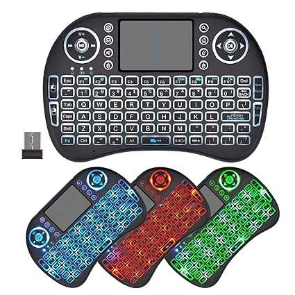 Mini Wireless BackLit Keyboard & Mouse Combo - Black