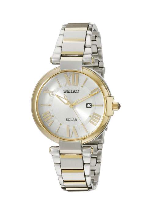 Seiko Women's SUT174 Analog Display Japanese Quartz Two Tone Watch
