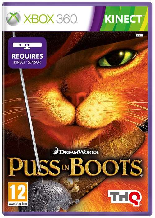 XBOX 360 DREAMWORKS PUSS IN BOOTS / ORIGINAL PRODUCT / SAG / BID TO WIN