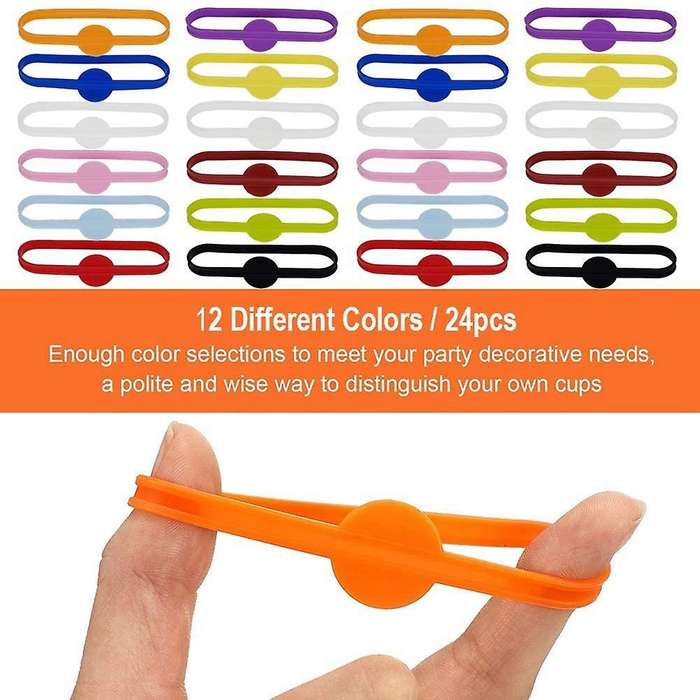Beer Glass Cup Markers Bottle Strip Tag Markers for Cocktail Party